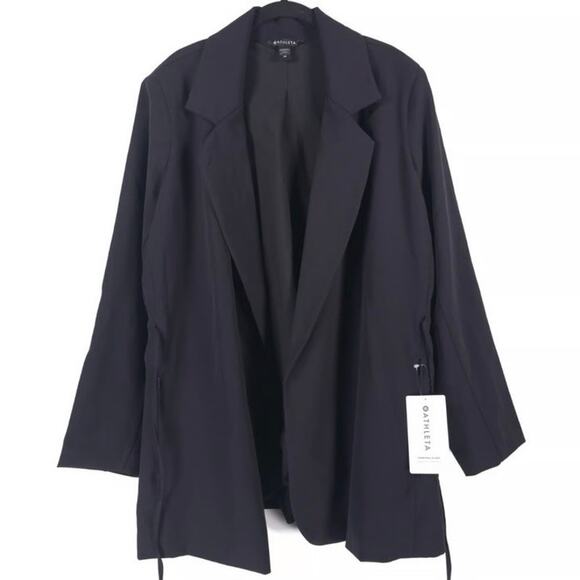 Athleta Eastbound Blazer Size 22 Black Business Casual Travel Jacket #986273 - Picture 1 of 8